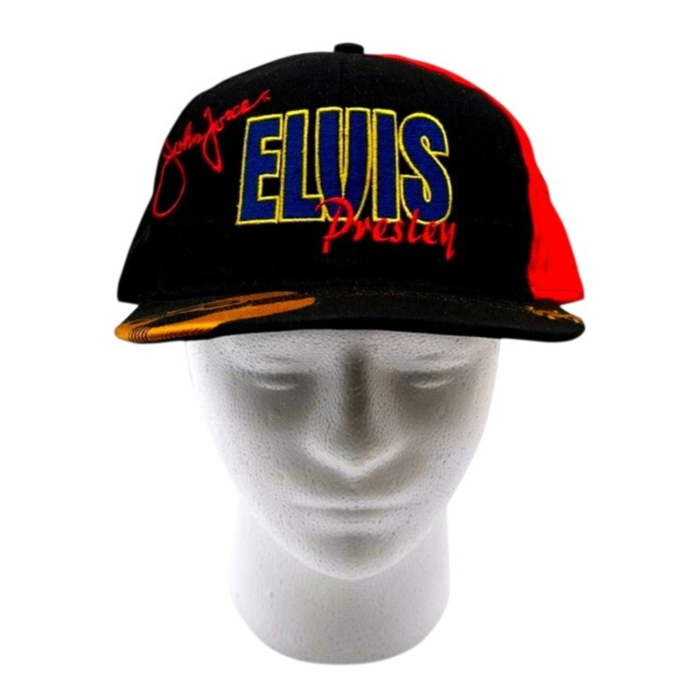 Elvis Presley John Force Castrol GTX Snapback Hat Mens Vintage NEW Signed